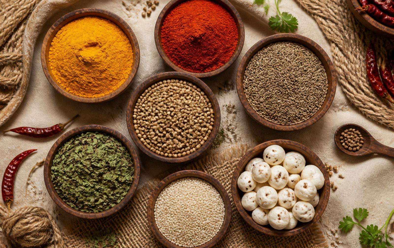 Assorted premium Indian spices
